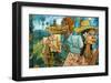 Cubist Fruits of Latin Labor-Charles Glover-Framed Giclee Print