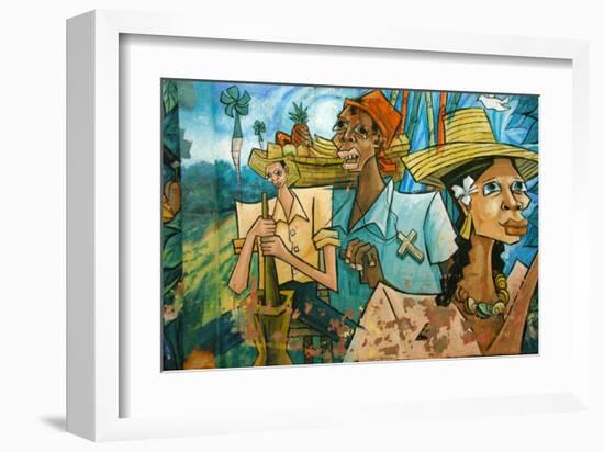 Cubist Fruits of Latin Labor-Charles Glover-Framed Giclee Print