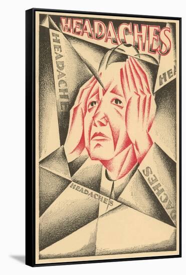 Cubist Headaches-null-Framed Stretched Canvas