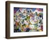 Cubist Landscape, circa 1910 (Oil on Canvas)-Aristarkh Vasilievic Lentulov-Framed Giclee Print