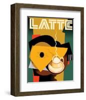 Cubist Latte II-Eli Adams-Framed Premium Giclee Print