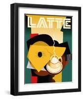 Cubist Latte-Eli Adams-Framed Art Print