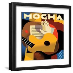 Cubist Mocha I-Eli Adams-Framed Art Print