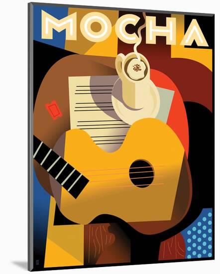 Cubist Mocha II-Eli Adams-Mounted Art Print