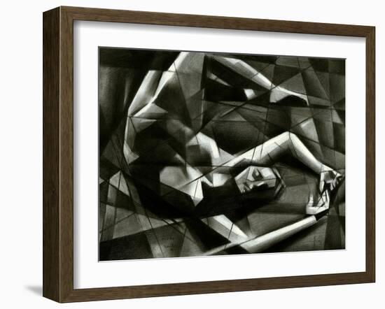 Cubist Nude - 17-10-15-Corne Akkers-Framed Giclee Print