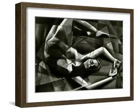 Cubist Nude - 17-10-15-Corne Akkers-Framed Giclee Print