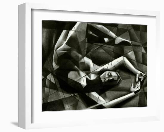 Cubist Nude - 17-10-15-Corne Akkers-Framed Giclee Print