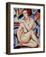 Cubist Nude Orange and Purple-Catherine Abel-Framed Giclee Print