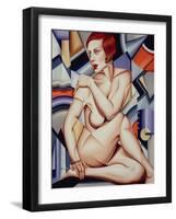 Cubist Nude Orange and Purple-Catherine Abel-Framed Giclee Print