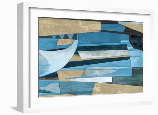 Cubist Shapes-Anna Polanski-Framed Art Print