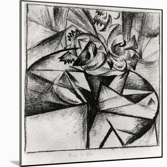 Cubo-Futurist Composition, 1915-Alexander Bogomazov-Mounted Giclee Print