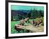 Cubs at Play-Stan Galli-Framed Giclee Print