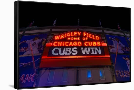 Cubs Win-Steve Gadomski-Framed Stretched Canvas