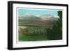 Cuchara, Colorado, View of the Spanish Peaks-Lantern Press-Framed Art Print