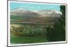 Cuchara, Colorado, View of the Spanish Peaks-Lantern Press-Mounted Art Print