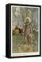 Cuchulain (Cu Chulainn) Slain by Luga's Poisoned Sword-null-Framed Stretched Canvas