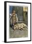 Cuchulain (Cu Chulainn) Slays the Hound of Culain-Stephen Reid-Framed Art Print