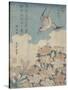 Cuckoo and Azalea-Katsushika Hokusai-Stretched Canvas