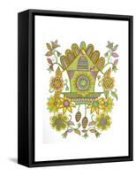 Cuckoo Clock (Variant 1)-Neeti Goswami-Framed Stretched Canvas