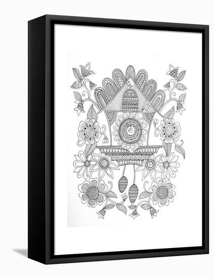 Cuckoo Clock-Neeti Goswami-Framed Stretched Canvas