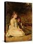 Cuckoo!-John Everett Millais-Stretched Canvas