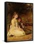 Cuckoo!-John Everett Millais-Framed Stretched Canvas