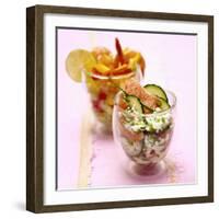 Cucumber and Grapefruit Salad, Mango and Shrimp Salad-Bernard Radvaner-Framed Photographic Print