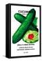 Cucumber: Burpee Hybrid-null-Framed Stretched Canvas