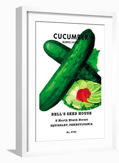 Cucumber: Burpee Hybrid-null-Framed Art Print