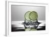 Cucumber FreshSplash-Steve Gadomski-Framed Photographic Print