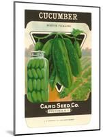 Cucumber Seed Packet-null-Mounted Art Print