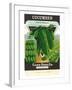 Cucumber Seed Packet-null-Framed Art Print