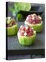 Cucumber Towers Topped with Tuna Tartare-Jan-peter Westermann-Stretched Canvas