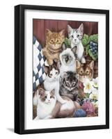 Cuddly Kittens-Jenny Newland-Framed Giclee Print
