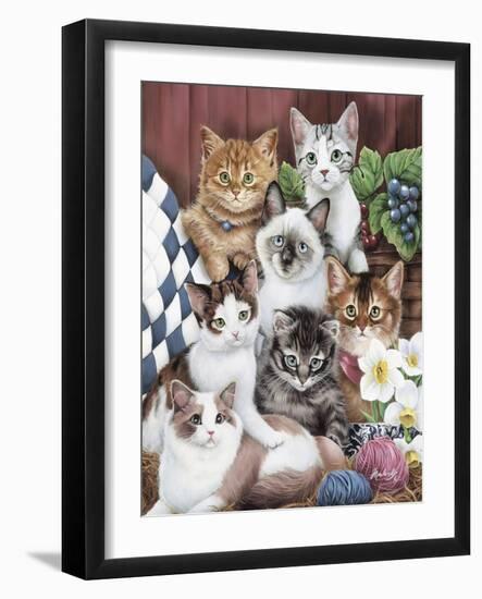 Cuddly Kittens-Jenny Newland-Framed Giclee Print