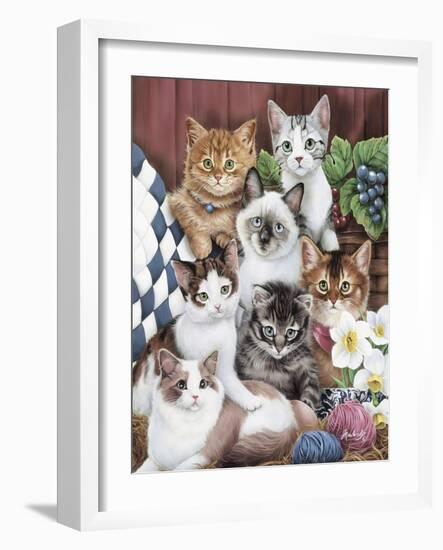 Cuddly Kittens-Jenny Newland-Framed Giclee Print