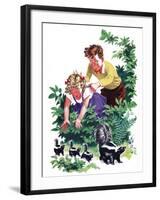 Cuddly Skunk - Child Life-Keith Ward-Framed Giclee Print