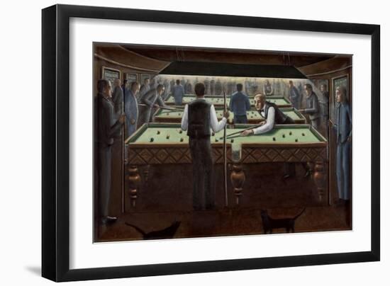 Cueing Up, 2015-PJ Crook-Framed Premium Giclee Print