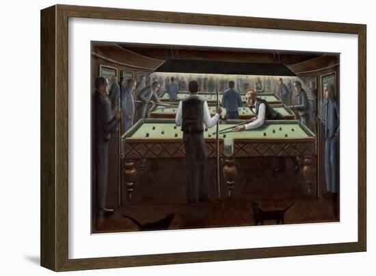 Cueing Up, 2015-PJ Crook-Framed Giclee Print