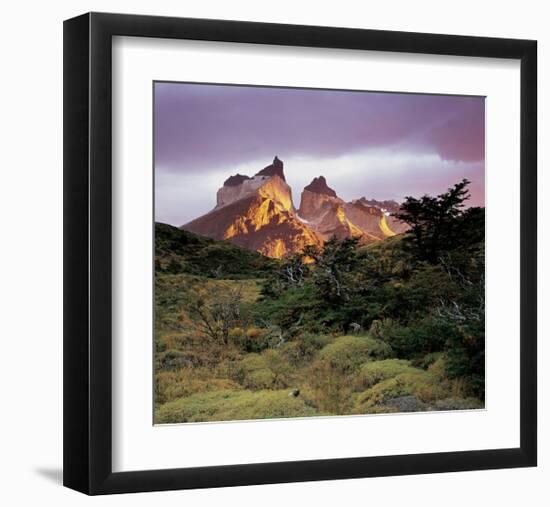 Cuernes del Paine Torres-null-Framed Art Print