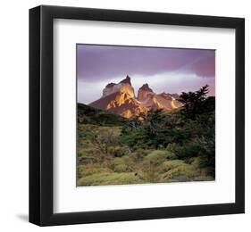 Cuernes del Paine Torres-null-Framed Art Print