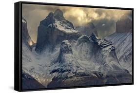 Cuerno Este, Cordillera Paine, Chile-Art Wolfe Wolfe-Framed Stretched Canvas