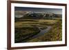 Cuernos del Paine at sunset, Torres del Paine National Park, Chile, Patagonia-Adam Jones-Framed Premium Photographic Print