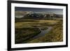 Cuernos del Paine at sunset, Torres del Paine National Park, Chile, Patagonia-Adam Jones-Framed Premium Photographic Print