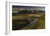 Cuernos del Paine at sunset, Torres del Paine National Park, Chile, Patagonia-Adam Jones-Framed Photographic Print