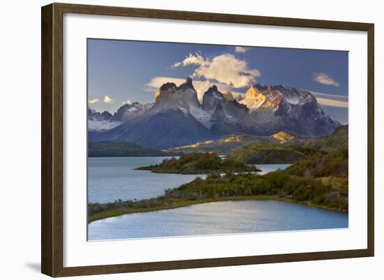 Cuernos Del Paine Mountain Scenery Encompassing-null-Framed Photographic Print