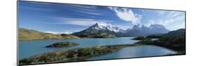 Cuernos Del Paine Rising up Above Lago Pehoe, Torres Del Paine National Park, Patagonia, Chile-Gavin Hellier-Mounted Photographic Print