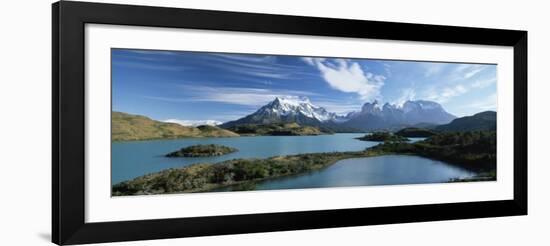 Cuernos Del Paine Rising up Above Lago Pehoe, Torres Del Paine National Park, Patagonia, Chile-Gavin Hellier-Framed Photographic Print