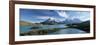 Cuernos Del Paine Rising up Above Lago Pehoe, Torres Del Paine National Park, Patagonia, Chile-Gavin Hellier-Framed Photographic Print