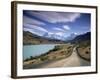 Cuernos Del Paine Rising up Above Rio Paine, Torres Del Paine National Park, Patagonia, Chile-Gavin Hellier-Framed Photographic Print